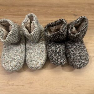 2 Pair - Women’s Bombas Gripper Slipper Booties